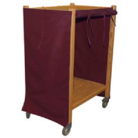 MRI Non-Magnetic Oak Coil Cart, 2' x 3' x 4', 2 Shelves
