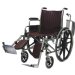 Show product details for 18" Wide Non-Magnetic MRI Wheelchair w/ Flip Back Arms and Detachable Elevating Legrests